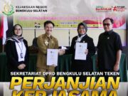 SEKRETARIAT DPRD BENGKULU SELATAN TEKEN PERJANJIAN KERJASAMA DENGAN KEJARI BENGKULU SELATAN
