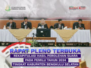 Rapat Pleno Terbuka Rekapitulasi Hasil Perolehan Suara pada Pemilu Tahun 2024 Tingkat Kab. Bengkulu Selatan