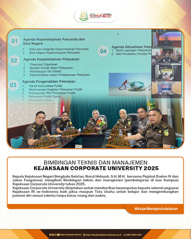 bimtek kejaksaan corporate unicersity 2025