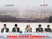Rapat Pleno Terbuka KPU Bengkulu Selatan tentang Penetapan Bupati dan Wakil Bupati Bengkulu Selatan