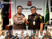 KEPALA KEJAKSAAN NEGERI BENGKULU SELATAN, CHANDRA KIRANA, S.H., M.H. MENERIMA KUNJUNGAN SILATURAHMI KEPOLRES BENGKULU SELATAN