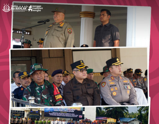 MENGHADIRI GELAR APEL PASUKAN